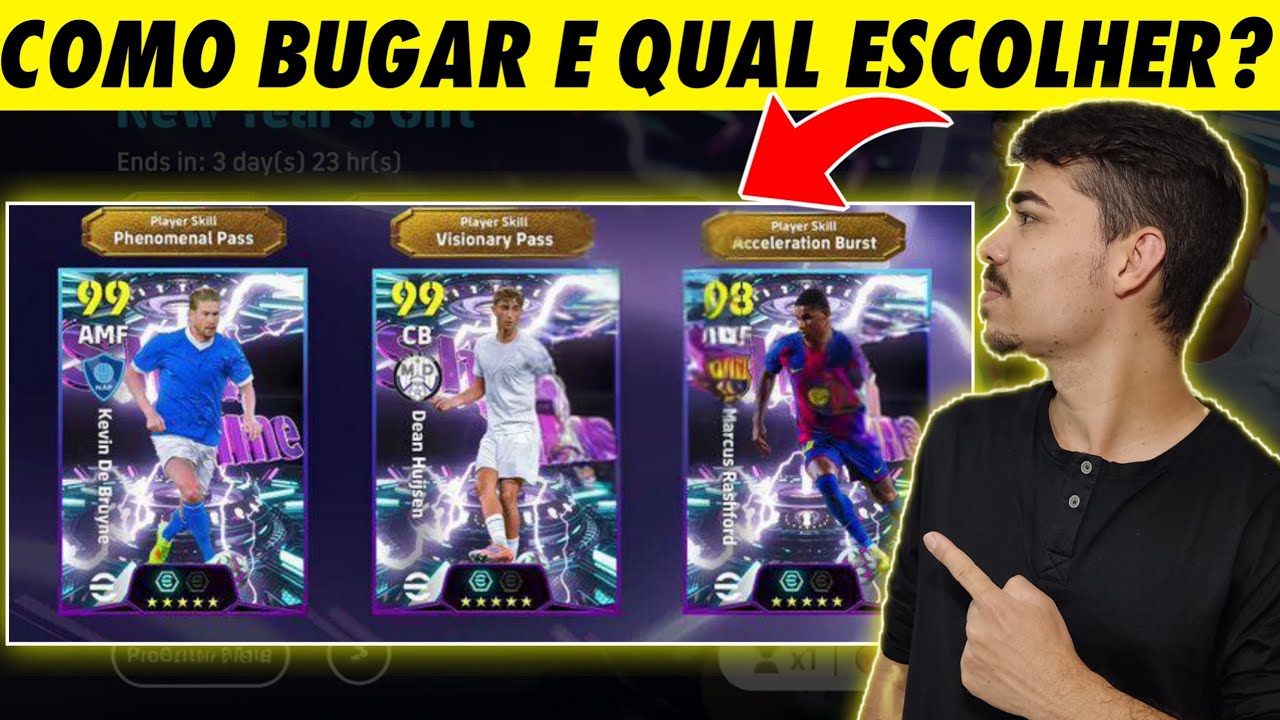 Como BUGAR e Qual MELHOR SHOW TIME Grátis de ano novo no efootball 2026 mobile