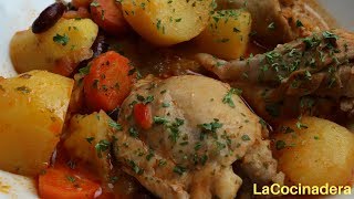 Receta: Pollo Estofado, espectacular! (easy chicken stew) - LaCocinadera