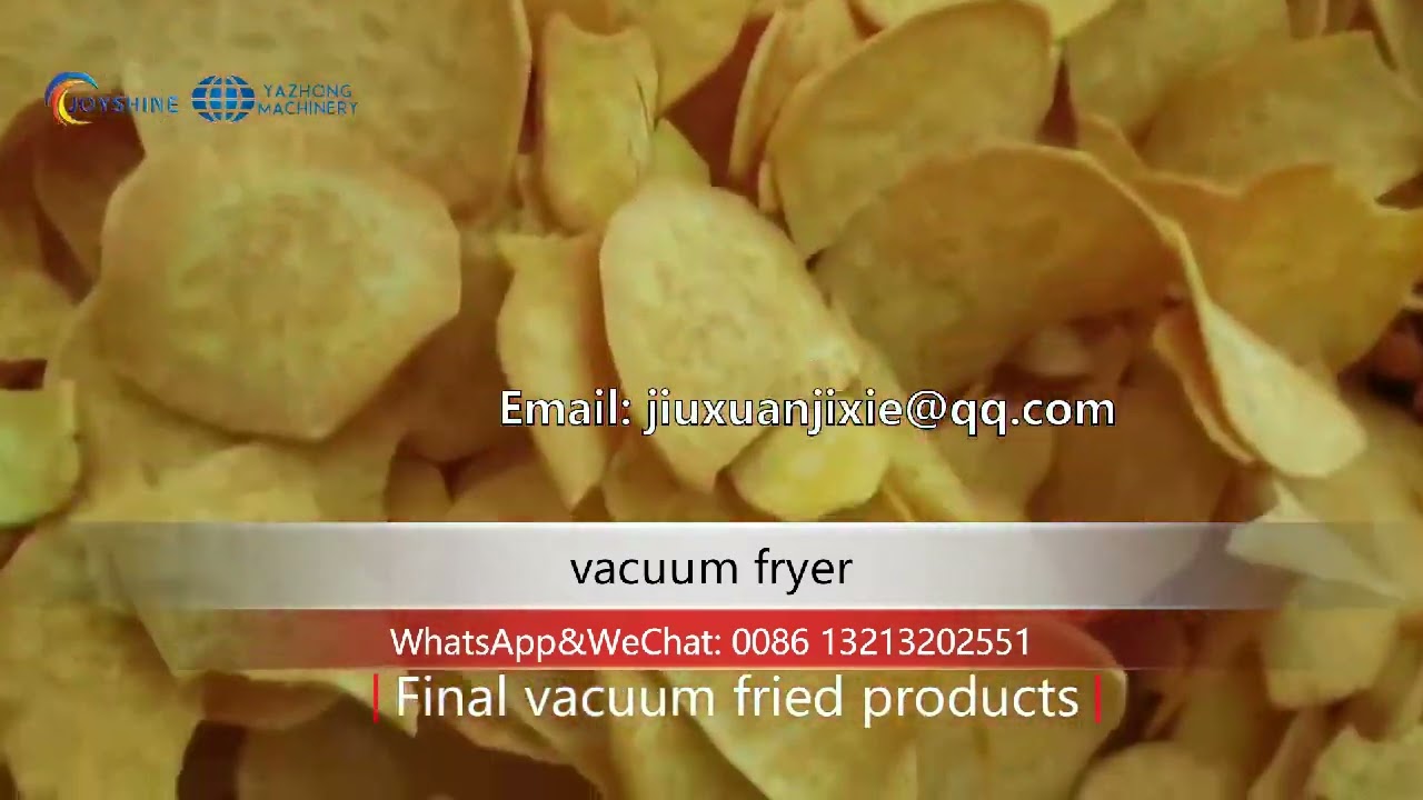 final production of vacuum frying system/ vacuum fried chips and snacks