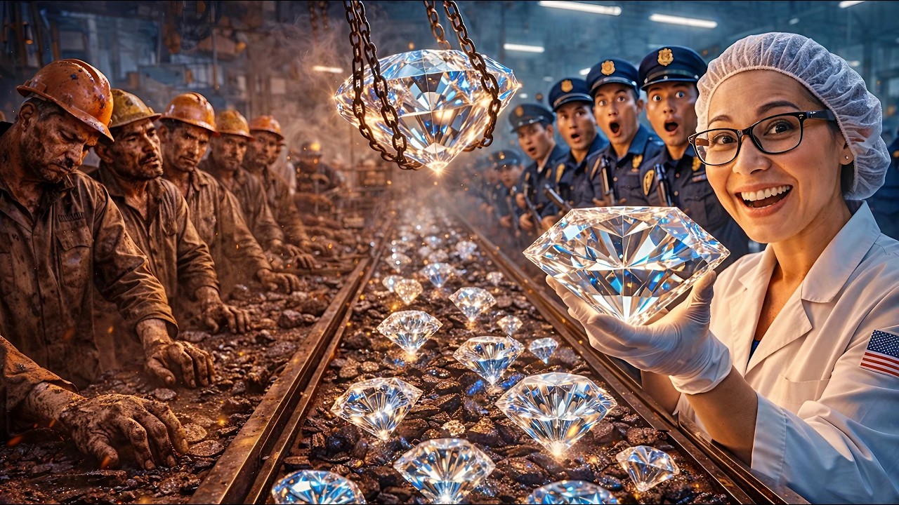 DESCUBRA COMO OS DIAMANTES SÃO FEITOS EM UMA FÁBRICA
