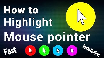 How to Highlight Mouse Pointer,cursor||2021