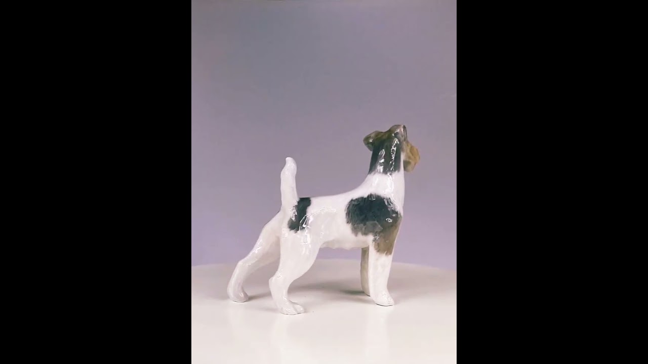 Hrabia Valdemar von Platen Hallermund "Fox Terrier", Royal Copenhagen, 1951 r