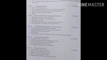 Class 11th environment science syllabus(jkbose)2020