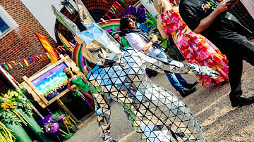 Unicorn and bunny mirror dancers for hire, Firebird Events Ltd