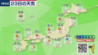 9月23日の天気