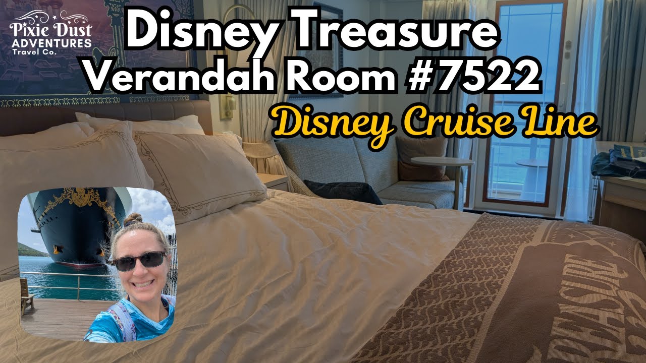 Disney Cruise Line, Disney Treasure, Family Verandah Room Tour