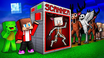 JJ and Mikey Made a SCANNER To Find GIRLS in Minecraft - Maizen (99 Nights In The Forest)