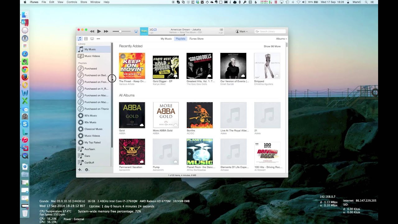 iTunes 12 & the SideBar YouTube