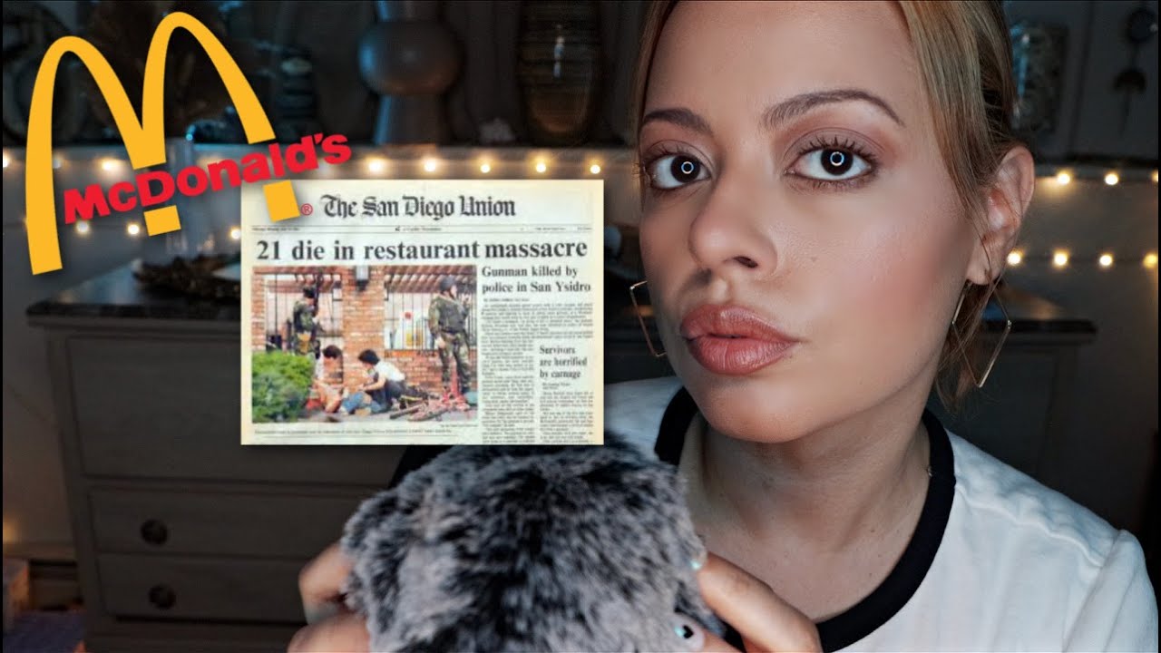 ASMR True Crime - 1984 McDonald's Massacre| What Went Wrong? (Upclose Whispering, Mic Brushing)