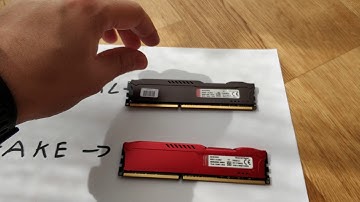 Original vs fake Kingston DDR3 memory
