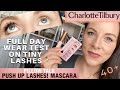 CHARLOTTE TILBURY PILLOW TALK PUSH UP MASCARA | Full Day wear test on tiny short lashes | Over 40