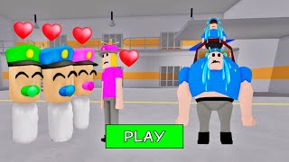 SECRET UPDATE | POLICE BABIES FALL IN LOVE WITH BABY POLICE GIRL? SCARY OBBY ROBLOX #roblox #obby