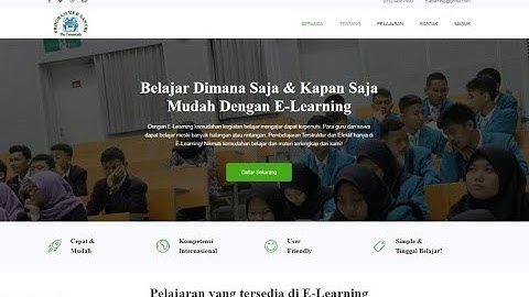 APLIKASI E- LEARNING BERBASIS WEB.