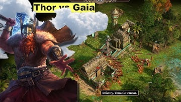 Thor vs Gaia | Age of Mythology Retold