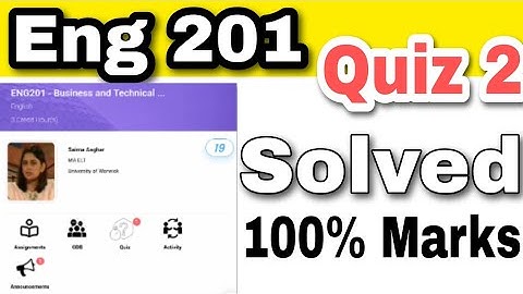 Eng201 Quiz 2 solution fall 2022 | virtual university | Hafiz laeeq Ahmad