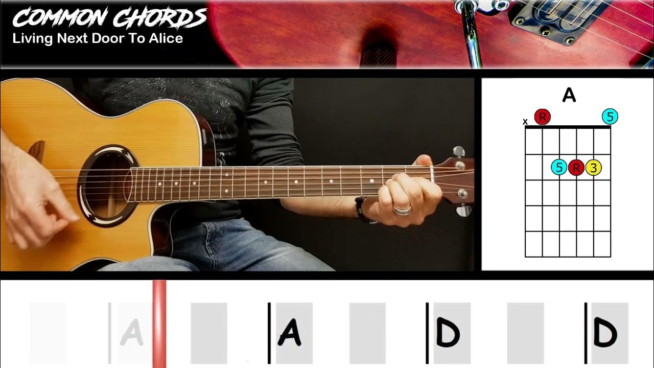 Living next door to alice smokie guitar lesson common chords