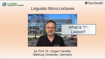 PHY_010 - Linguistic Micro-Lectures: "r"-Liaison