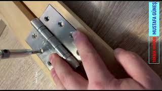 HOW TO INSTALL FURNITURE AND DOOR HINGE. (You can) technical video 2021