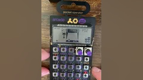 Pocket Operator 20 Arcade -- Jam session on the PO-20 Arcade pattern card
