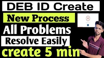 How to Create DEB ID 2025 | IGNOU Admission 2025 DEB ID Error | DEB ID Create kaise kare