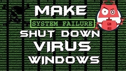 notepad virus shutdown simply
