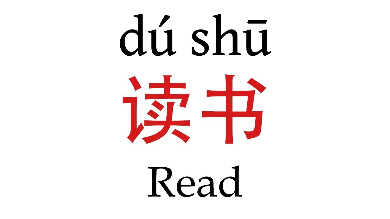 How To Say 'Read' (读书) in Mandarin Chinese - YouTube