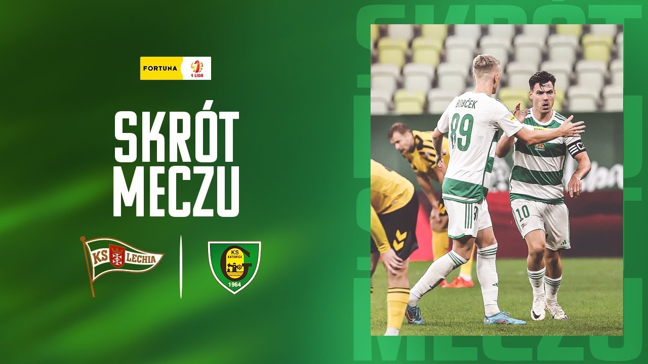 Skrót meczu Lechia Gdańsk vs. GKS Katowice | 9. kolejka Fortuna 1. Liga