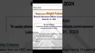 Meezan Bank jobs 2023//New Jobs All over Pakistan jobs meezanBankjobs bankjobs bank