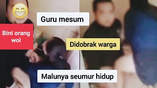 oknum Guru mesum di kamar mandi Mushola, Cibodas, Jonggol