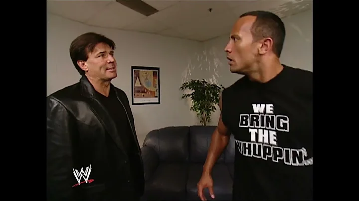 BACKSTAGE: Eric Bischoff & The Rock 2002