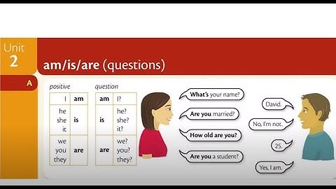 Murphy Unit 2 am/is/are - questions - savol shakli
