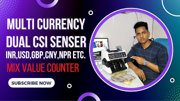 Multiple Currency Counting Machine With Dual CSI Sensor Mix Note Counting Machine