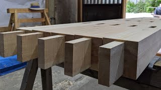 宮大工が職人技で教える初心者のためのほぞの作り方動画　How to make Tenons