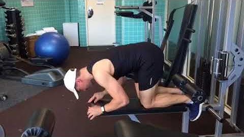 Modified nordic hamstring curl