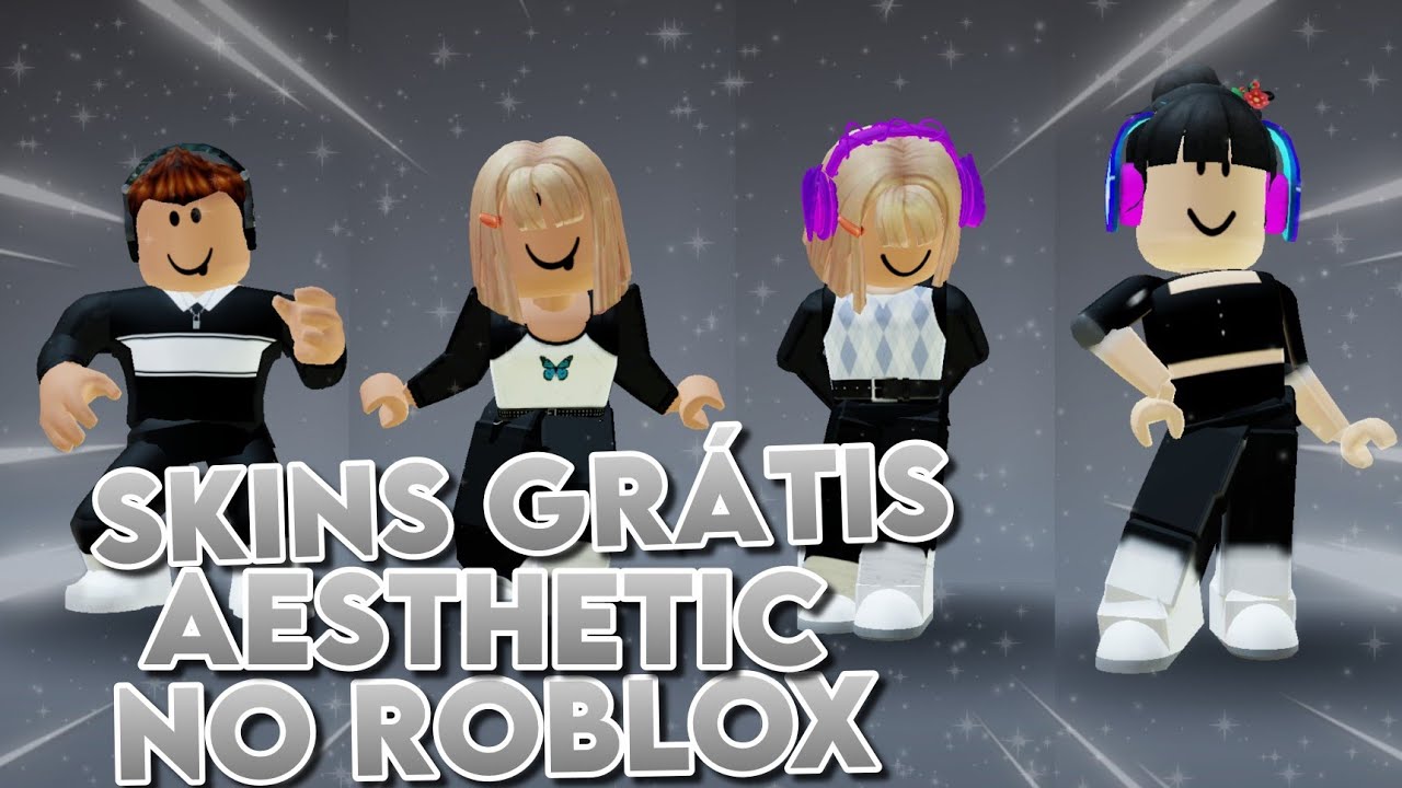 DE GRAÇA* IDEIAS DE SKINS SOFT AESTHETIC E GÓTICA NO ROBLOX !! DE GRAÇA !! PARA  MENINAS E MENINOS !! 