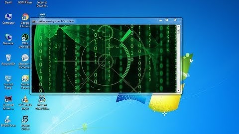 How To Create Matrix Effect In CMD