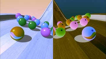 Marble Run 🏀 vs Reverse gameplay Ball  Colour Run walkthrough , iOS Android New Update part : 1252