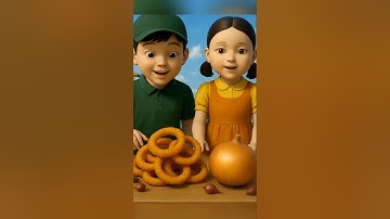 Squid Game Doll ASMR Snack Onion🌰#squidgame #squidgame2 #ai #asmr