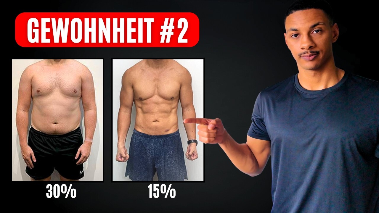 10 tägliche Gewohnheiten, um von 30% Körperfett auf 15% zu kommen