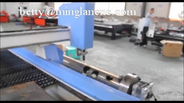 Video of CNC plasma cutting machine with rotary