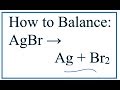 Decomposition of Silver Bromide