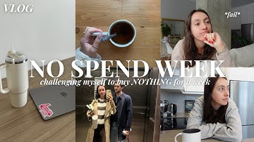 i *finally* tried a NO SPEND challenge! here