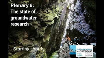 Plenary 6: The state of groundwater research