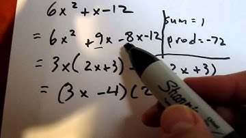 Difficult Trinomial Factoring Using Decomposition (Example 2)