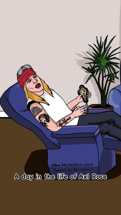 Axl Rose GnR Everyday Chores #gnr #axle #axl #rose #cartoon