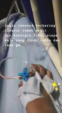 Inginn rasanya terbaring di kasur rumah sakit