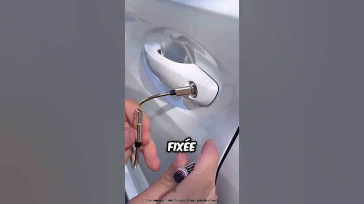 Comment ouvrir la porte de ta voiture avec cette méthode 👏