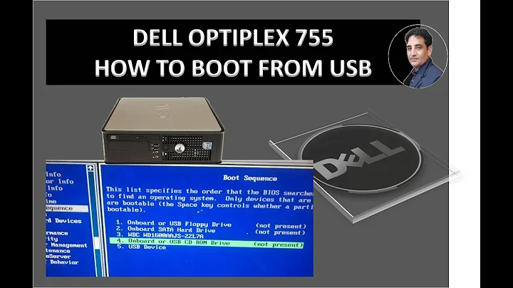 Dell Optiplex 755 How to Boot from Windows Bootable USB