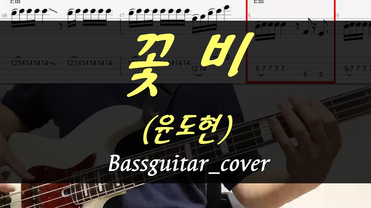 꽃비(윤도현) 베이스 기타 연주