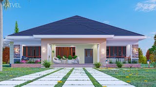 Modern 3-Bedroom House Plan (18.8x16.3m) | Spacious Living & Functional House Design!